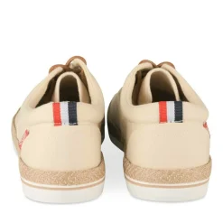 Espadrilles BEIGE Homme Motif Uni Lacets
