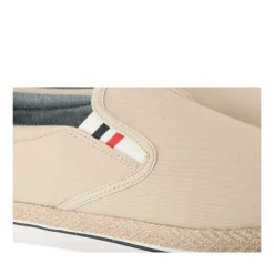 Espadrilles BEIGE Homme Motif Uni A Enfiler