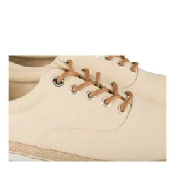 Espadrilles BEIGE Homme Motif Uni Lacets