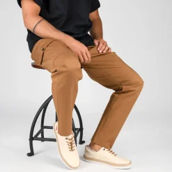 Espadrilles BEIGE Homme Motif Uni Lacets