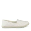 Espadrilles BLANC Femme Motif Rayures A Enfiler