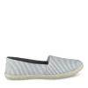 Espadrilles BLANC Femme Motif Rayures A Enfiler