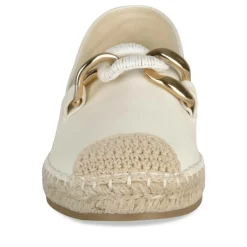 Espadrilles BLANC Femme Motif Chaîne A Enfiler