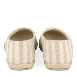 Espadrilles BLANC Femme Motif Rayures A Enfiler