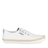 Espadrilles BLANC Homme Motif Uni Lacets