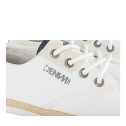 Espadrilles BLANC Homme Motif Uni Lacets