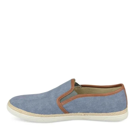 Espadrilles BLEU Homme Elastique