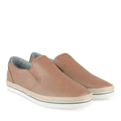 Espadrilles COGNAC Homme Motif Uni A Enfiler