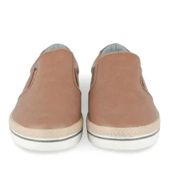 Espadrilles COGNAC Homme Motif Uni A Enfiler