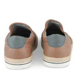 Espadrilles COGNAC Homme Motif Uni A Enfiler