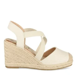 Espadrilles Corde BEIGE Femme Motif Uni Boucle