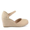 Espadrilles Corde BEIGE Femme Motif Uni Boucle