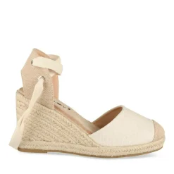 Espadrilles Corde BEIGE Femme Motif Uni Boucle