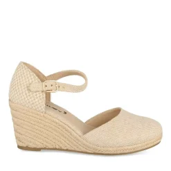 Espadrilles Corde BEIGE Femme Motif Uni Boucle