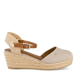 Espadrilles Corde BEIGE Femme Motif Uni Boucle
