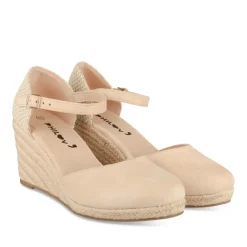 Espadrilles Corde BEIGE Femme Motif Uni Boucle