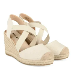 Espadrilles Corde BEIGE Femme Motif Uni Boucle
