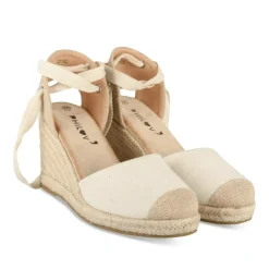 Espadrilles Corde BEIGE Femme Motif Uni Boucle
