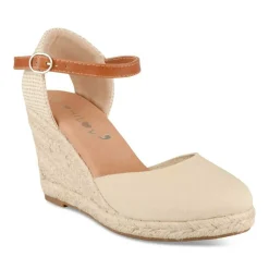 Espadrilles Corde BEIGE Femme Motif Uni Boucle