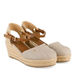 Espadrilles Corde BEIGE Femme Motif Uni Boucle