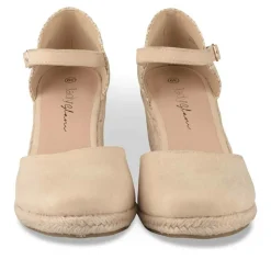 Espadrilles Corde BEIGE Femme Motif Uni Boucle