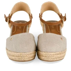Espadrilles Corde BEIGE Femme Motif Uni Boucle