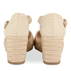 Espadrilles Corde BEIGE Femme Motif Uni Boucle