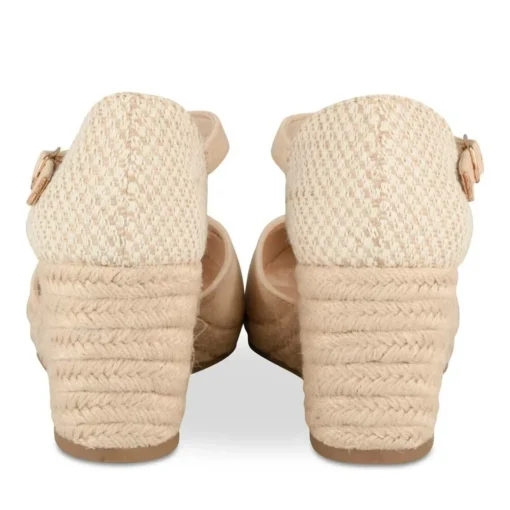 Espadrilles Corde BEIGE Femme Motif Uni Boucle