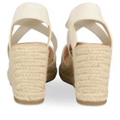 Espadrilles Corde BEIGE Femme Motif Uni Boucle