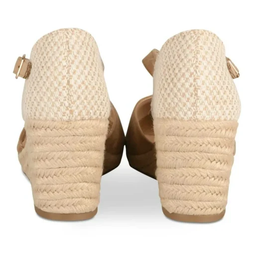 Espadrilles Corde BEIGE Femme Motif Uni Boucle