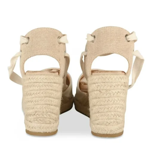 Espadrilles Corde BEIGE Femme Motif Uni Boucle