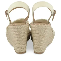 Espadrilles Corde BEIGE Femme Motif Animal Boucle