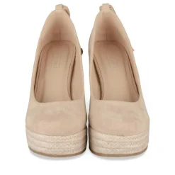 Espadrilles Corde BEIGE Femme Motif Uni Lacets