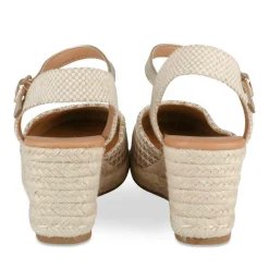 Espadrilles Corde BEIGE Femme Motif Uni Boucle
