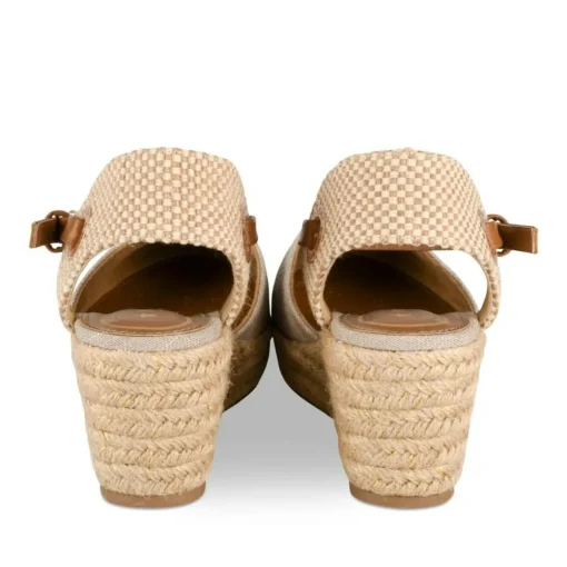 Espadrilles Corde BEIGE Femme Motif Uni Boucle