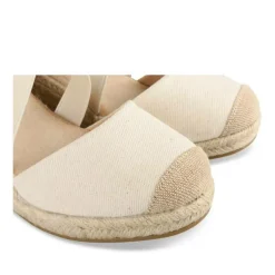 Espadrilles Corde BEIGE Femme Motif Uni Boucle