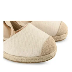 Espadrilles Corde BEIGE Femme Motif Uni Boucle