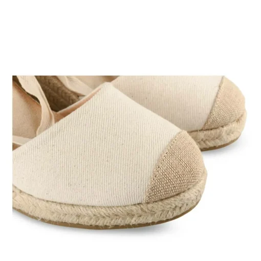 Espadrilles Corde BEIGE Femme Motif Uni Boucle