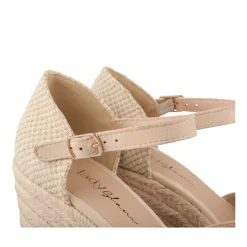 Espadrilles Corde BEIGE Femme Motif Uni Boucle