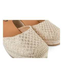 Espadrilles Corde BEIGE Femme Motif Uni Boucle