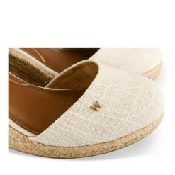 Espadrilles Corde BEIGE Femme Motif Uni Boucle