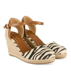 Espadrilles Corde BLANC Femme Motif Uni Boucle