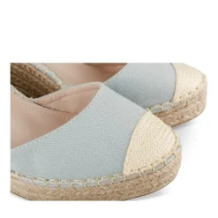 Espadrilles Corde BLEU Femme Motif Uni Boucle