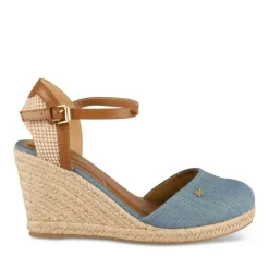 Espadrilles Corde JEANS Femme Motif Uni Boucle