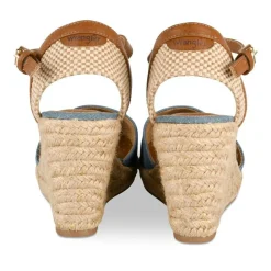 Espadrilles Corde JEANS Femme Motif Uni Boucle