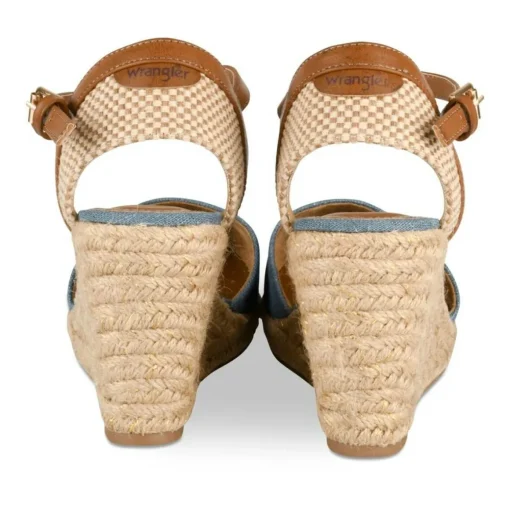 Espadrilles Corde JEANS Femme Motif Uni Boucle