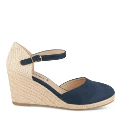 Espadrilles Corde MARINE Femme Motif Uni Boucle