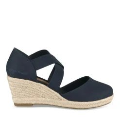 Espadrilles Corde MARINE Femme Motif Uni Elastique