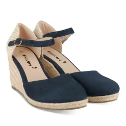 Espadrilles Corde MARINE Femme Motif Uni Boucle