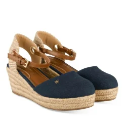 Espadrilles Corde MARINE Femme Motif Uni Boucle